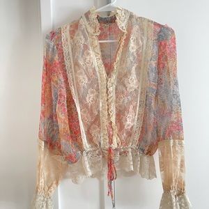 Vintage floral blouse